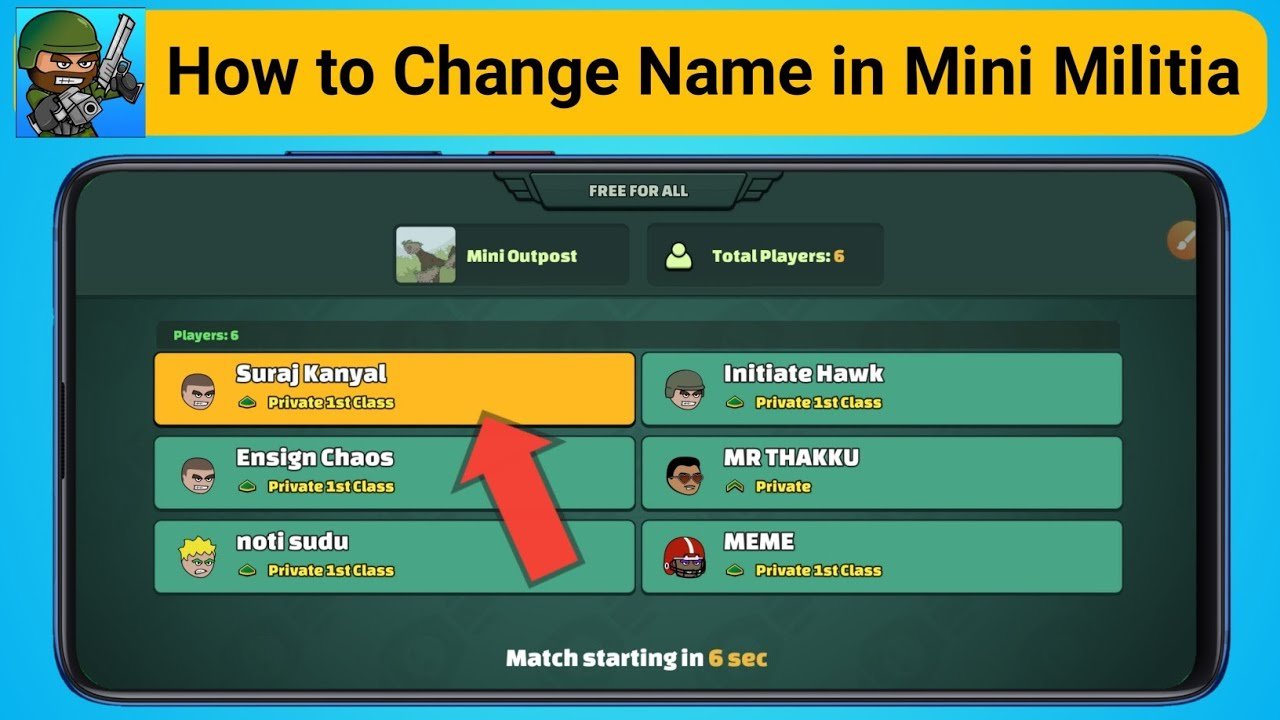 how to change name in mini militia 1725053234